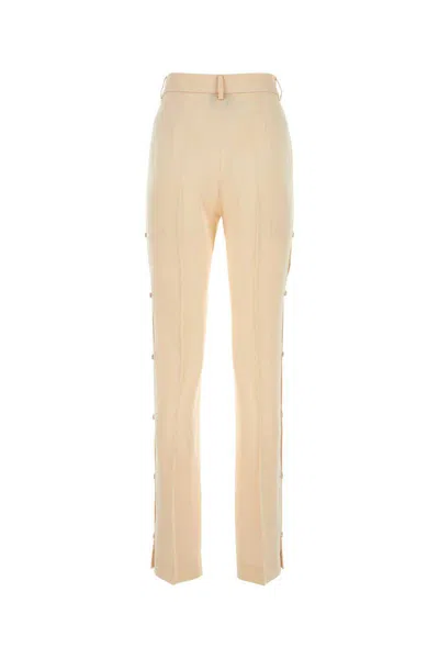 Nanushka Pantalone Felina In Raso Crema Donna In Neutral