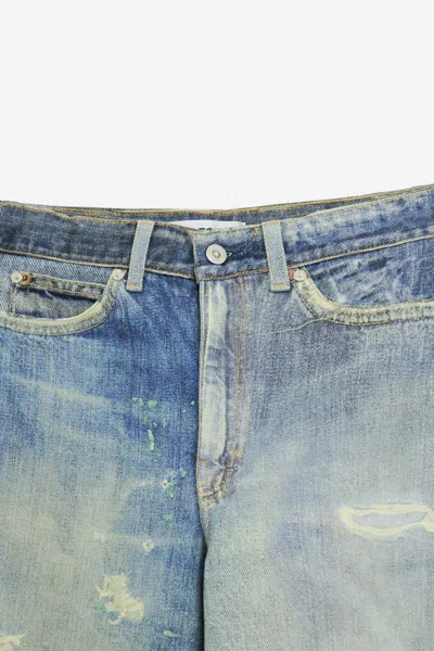 Our Legacy Women S Full Cut Jeans Digital Denim Print In Blue