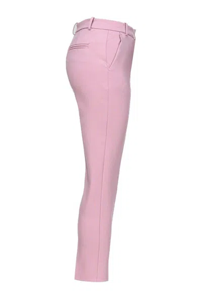 Pinko Tailored Trousers With Viscose Blend And Fit In Pink