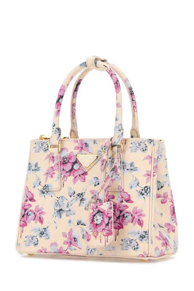 Prada Borsa A Mano Galleria Mini In Pelle Stampata  Donna In Multi
