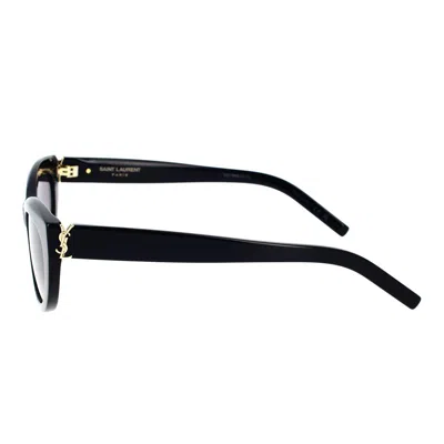 Saint Laurent Black Sl M115 Cat-eye Sunglasses In Gray