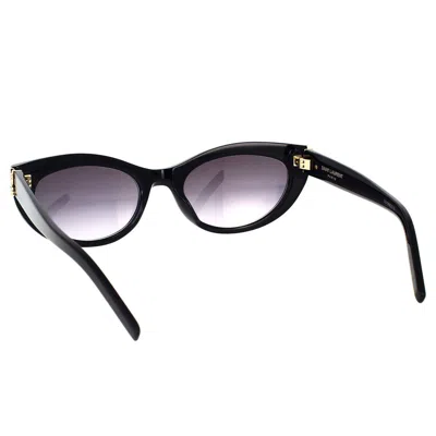 Saint Laurent Black Sl M115 Cat-eye Sunglasses In Gray