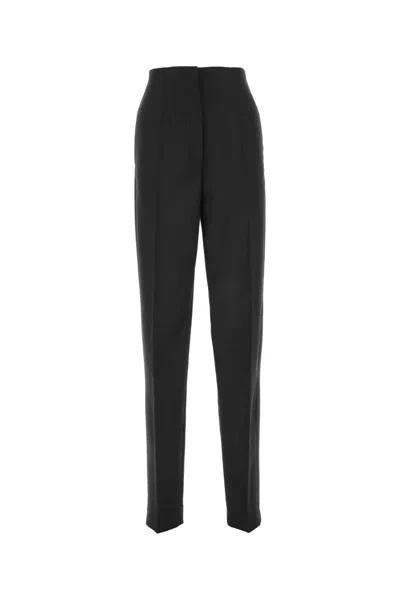 Sportmax High-waisted Tailored Pant With Practical Pockets In Black
