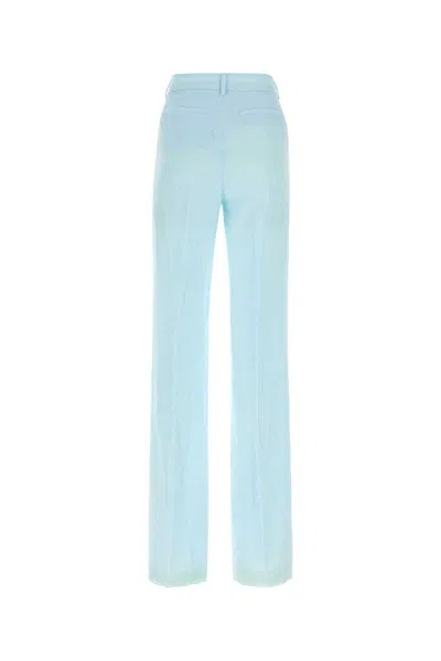 Sportmax Viscose Persia Pant Pockets Loops In Blue