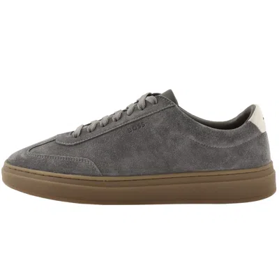 Hugo Boss Boss Kieran Tennis Trainers Medium Grey