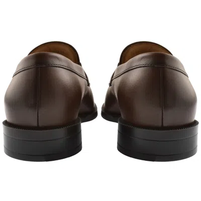 Hugo Boss Boss Tayil Leather Loafers Brown