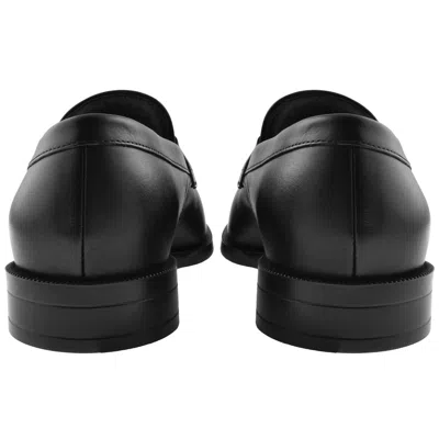 Hugo Boss Boss Tayil Leather Loafers Black In Black
