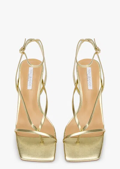 Tony Bianco Avi Gold Nappa Metallic