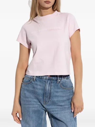 Alexander Wang Cotton T-shirt With Logo Print