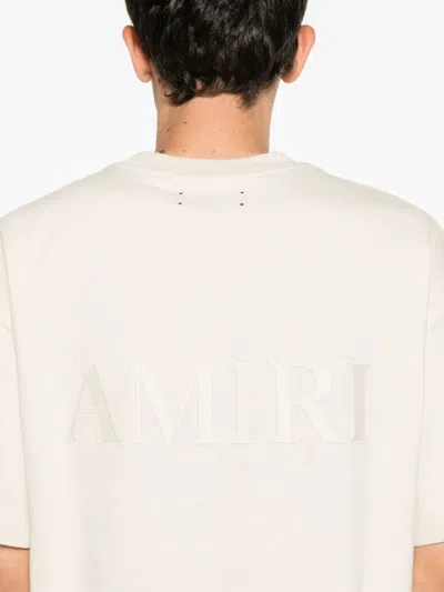 Amiri Oversized Short-sleeved Crewneck T-shirt In Neutral