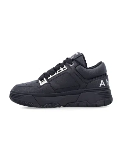 Amiri Black Sneakers With Logo Patch On The Side And Logo Lettering On The Rear In Leather Man