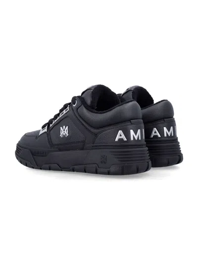 Amiri Black Sneakers With Logo Patch On The Side And Logo Lettering On The Rear In Leather Man