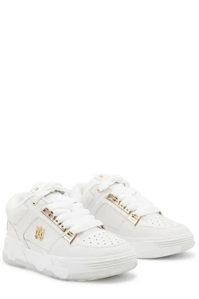 Amiri White Sneakers With Logo Patch On The Side And Logo Lettering On The Rear In Leather Man