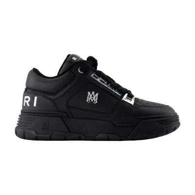 Amiri Black Sneakers With Logo Patch On The Side And Logo Lettering On The Rear In Leather Man