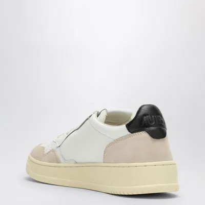 Autry Medalist Sneakers In White/black Leather