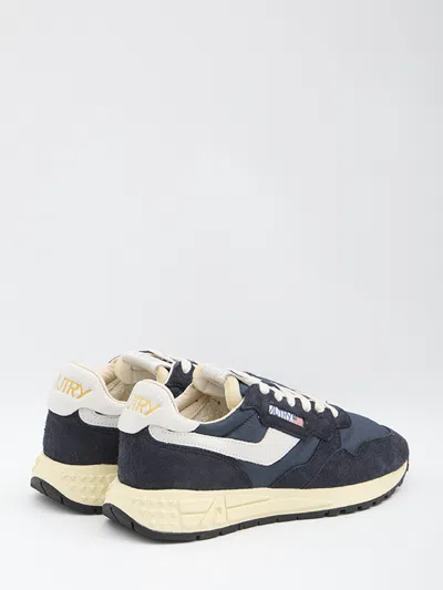 Autry Reelwind Super Vintage Sneakers With Suede Accents In Multi