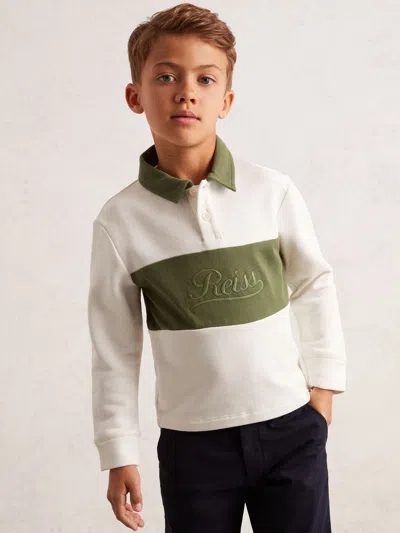 Reiss Forset Green/white Polo Shirt