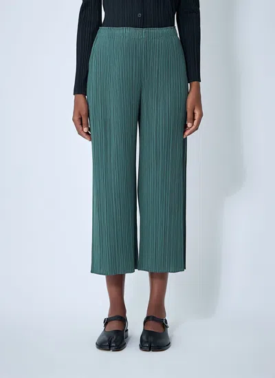 Issey Miyake Pleated Pants In Green