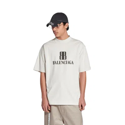 Balenciaga Nano Bb T-shirt Medium Fit In White