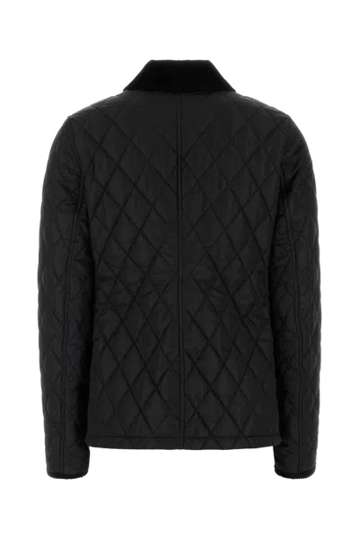 Burberry Women Black Nylon Jacket In Black
