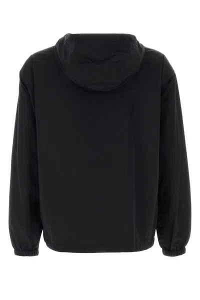 Burberry Ekd Patch Windbreaker Jacket In Black