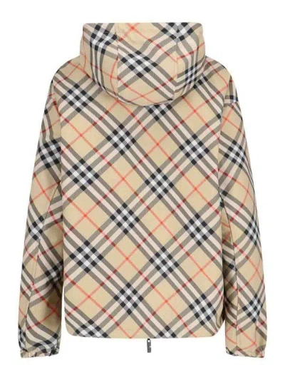 Burberry Reversible Vintage Check Jacket In Neutral