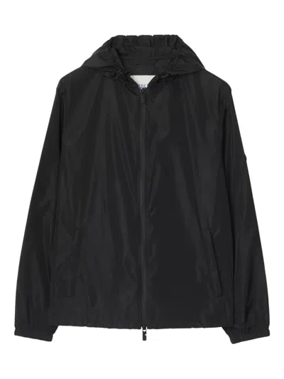 Burberry Black Newport Jackets In Black