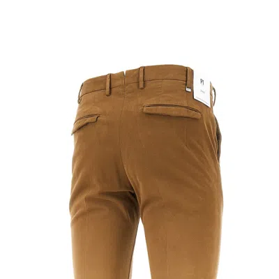 Pt Torino Stretch Gabardine Master Fit Pants In Brown