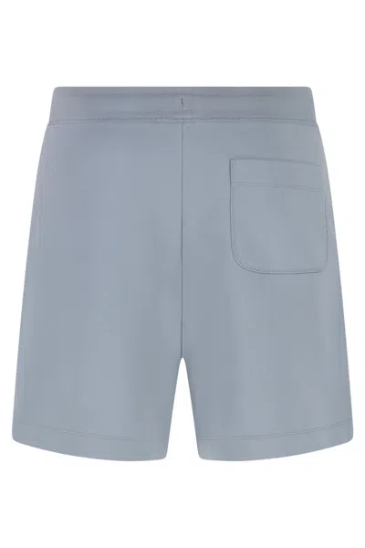 Canada Goose Drawstring Waist Cotton Bermuda Shorts In Blue