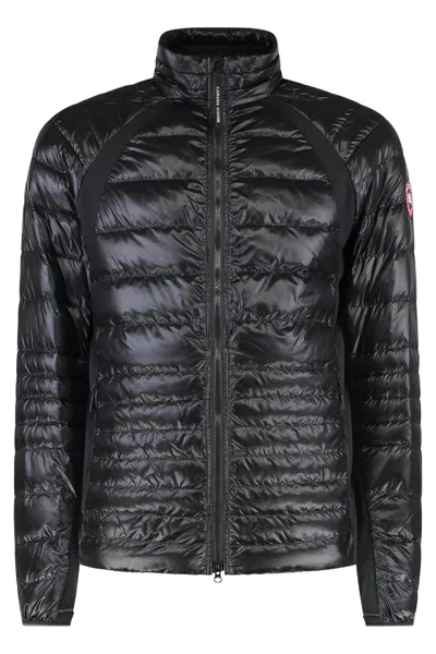 Canada Goose Hybrid Full Zip Down Jacket In Black