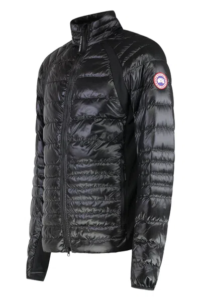 Canada Goose Hybrid Full Zip Down Jacket In Black