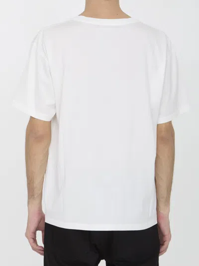 Celine T-shirt With Round Neck And Short Sleeves In Gray