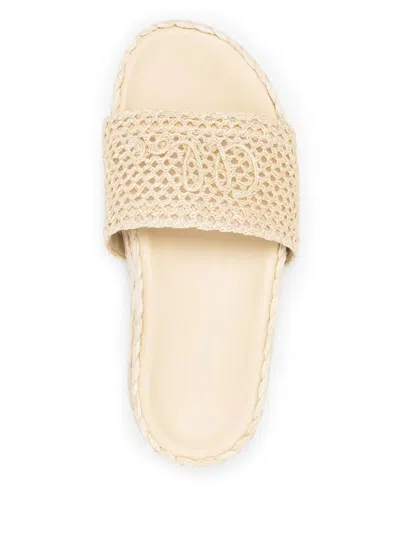 Chloé Cream Isla Slippers