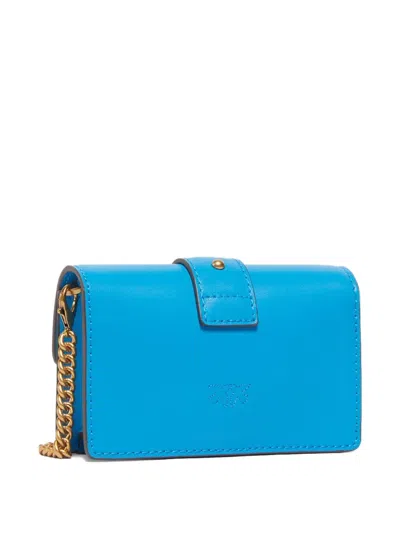 Pinko Micro Love One Simply Bag In Blue