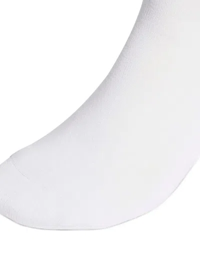 Adidas Originals Trefoil-jacquard Socks (pack Of Six) In White