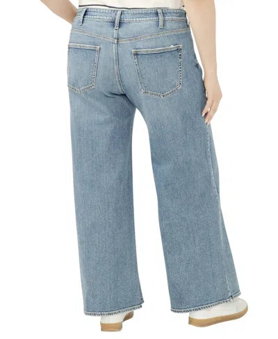 Silver Jeans Co. Plus Size Suki Mid Rise Curvy Fit Wide Jeans