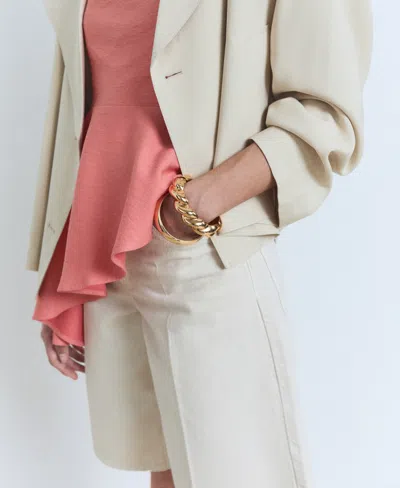 Mango Top Corail - Femme - M -  In Pink