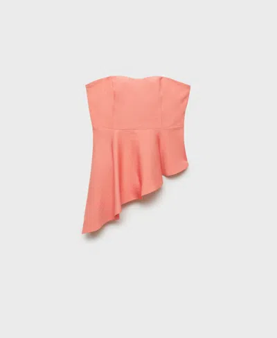 Mango Top Corail - Femme - M -  In Pink