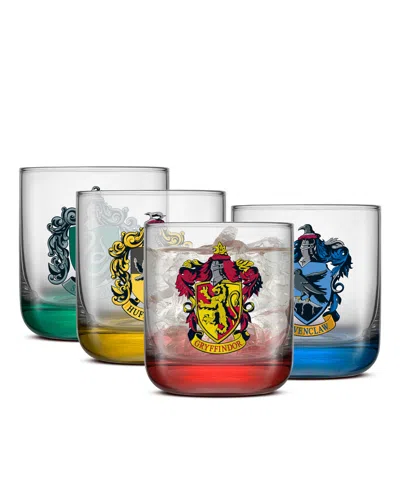 Joyjolt Harry Potter House Pride Short Drinking Glasses, Set Of 4