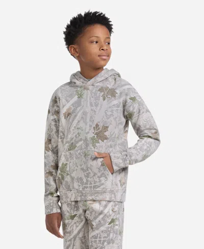 Abercrombie Big Boys Essential Fleece Pullover Hoodie In Gray