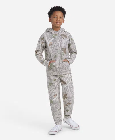 Abercrombie Big Boys Essential Fleece Pullover Hoodie In Gray