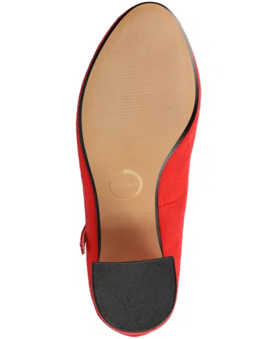 Journee Collection Women's Talani T-strap Almond Toe Dress Pumps