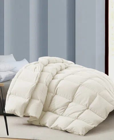 Unikome Medium Warmth Goose Feather Down Fiber Comforter, Full/queen
