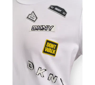 Dkny Pins & Patches T-shirt In White