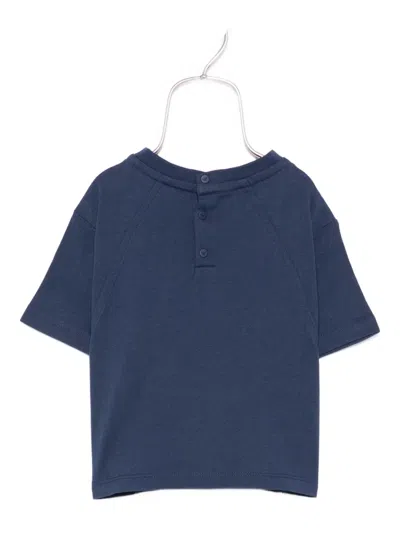 Emporio Armani Logo-detail T-shirt In Blue