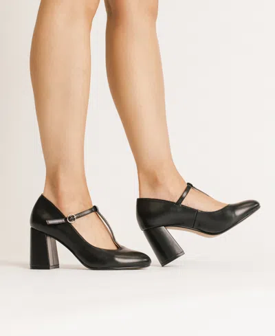 Journee Collection Women's Talani T-strap Almond Toe Dress Pumps