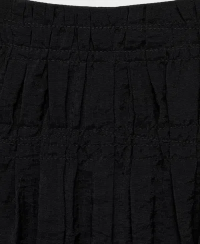 Mango Pleated Midi Skirt In Black