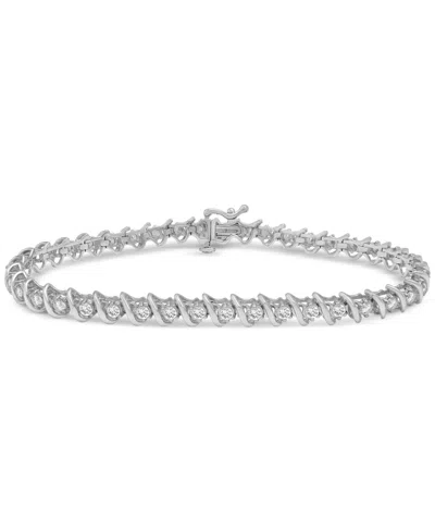 Macy's Diamond Twist Bracelet (2 Ct. T.w.) In 14k White Gold Or 14k Yellow Gold, Exclusively At
