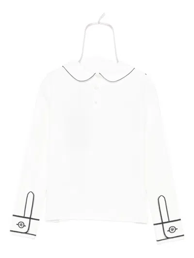 Dolce & Gabbana Trompe L'oeil-print Blouse In White