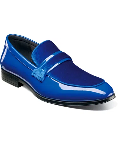 Stacy Adams Men's Spratley Moc Toe Saddle Slip On Loafer